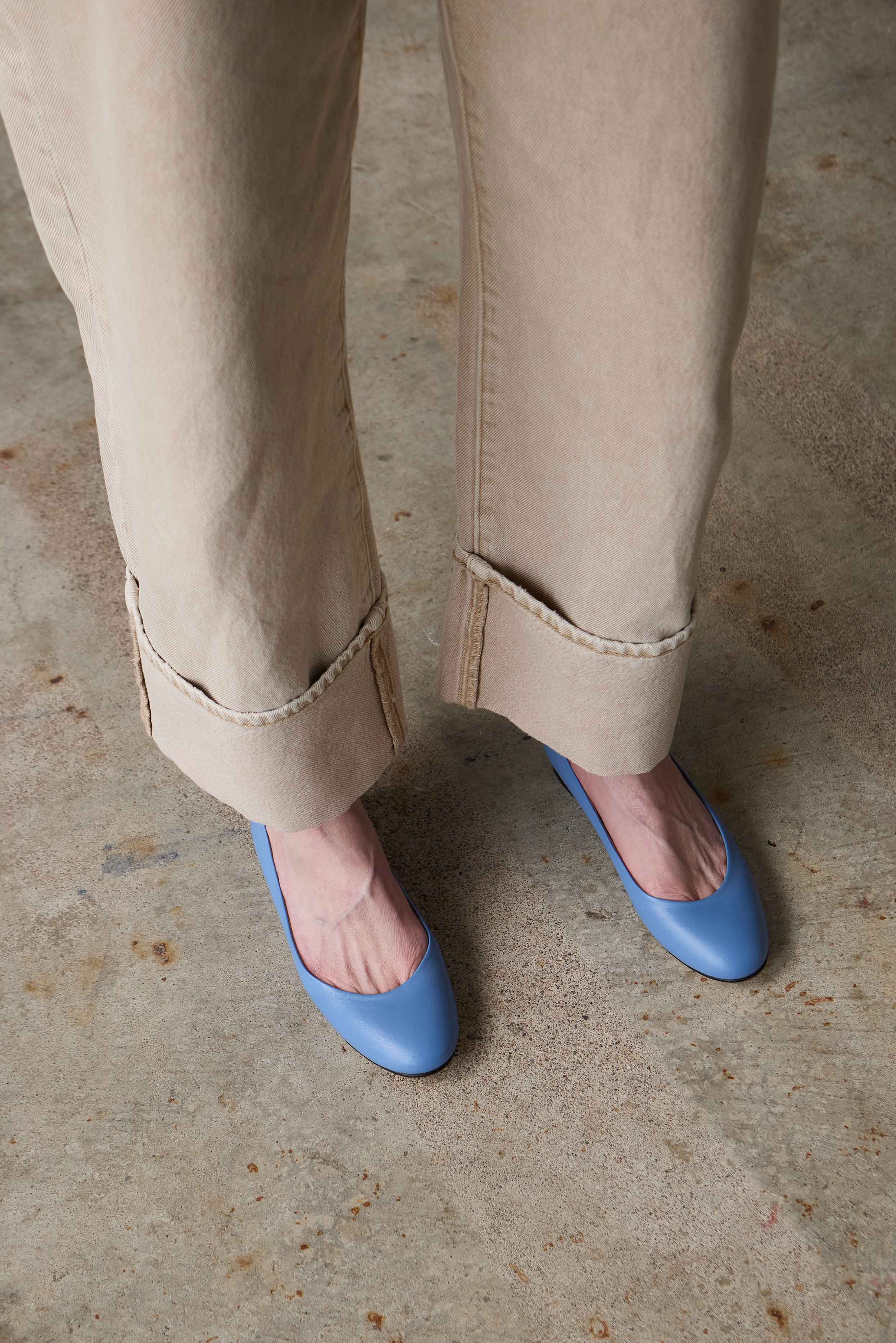BABY BLUE LEATHER