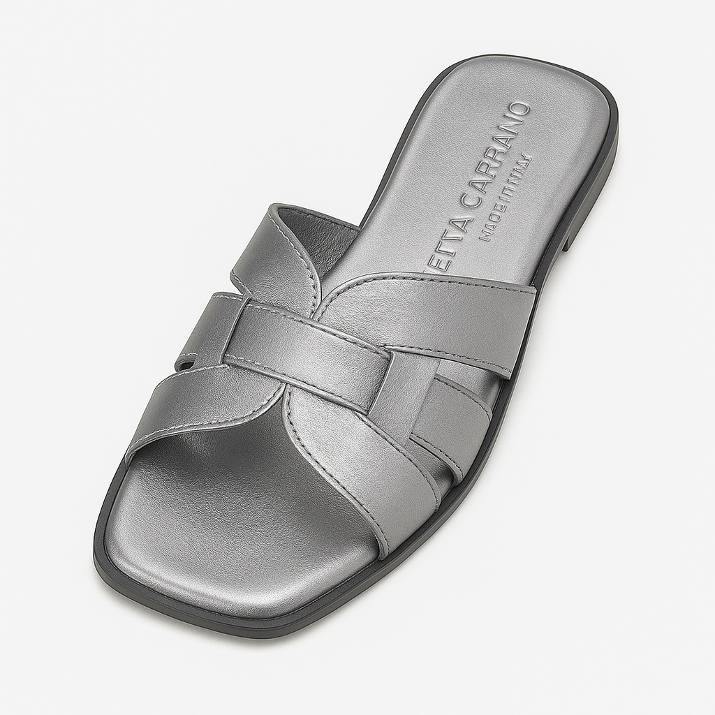 GEM GUNMETAL LEATHER