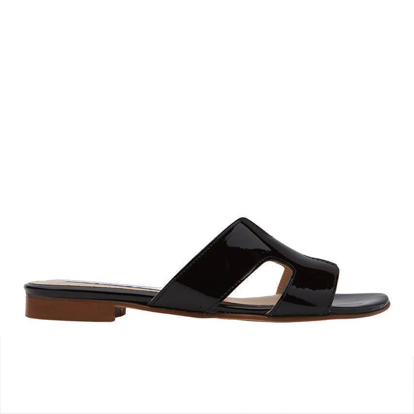 H-SANDAL BLACK PATENT