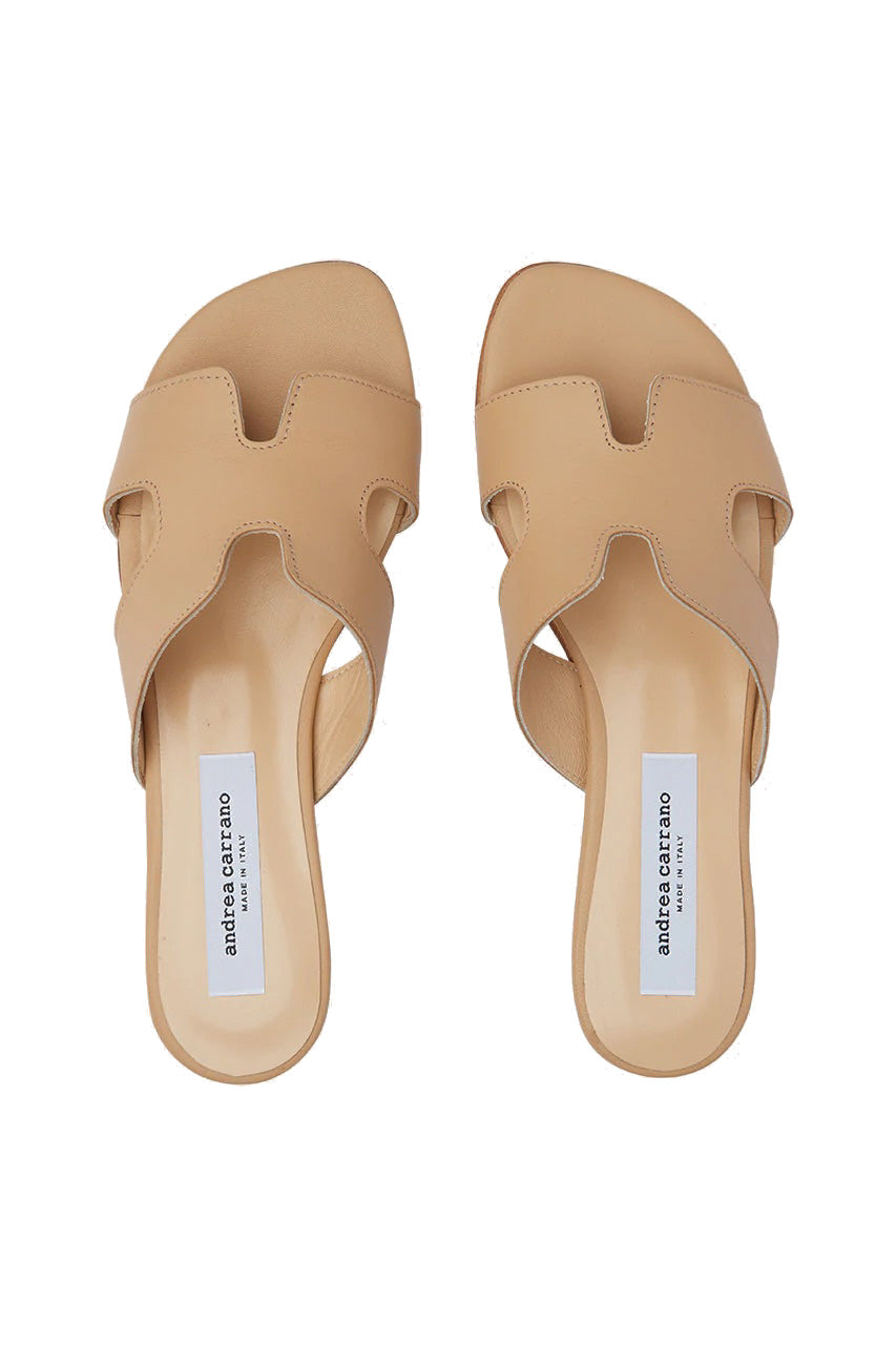 H-SANDAL CAMEL LEATHER