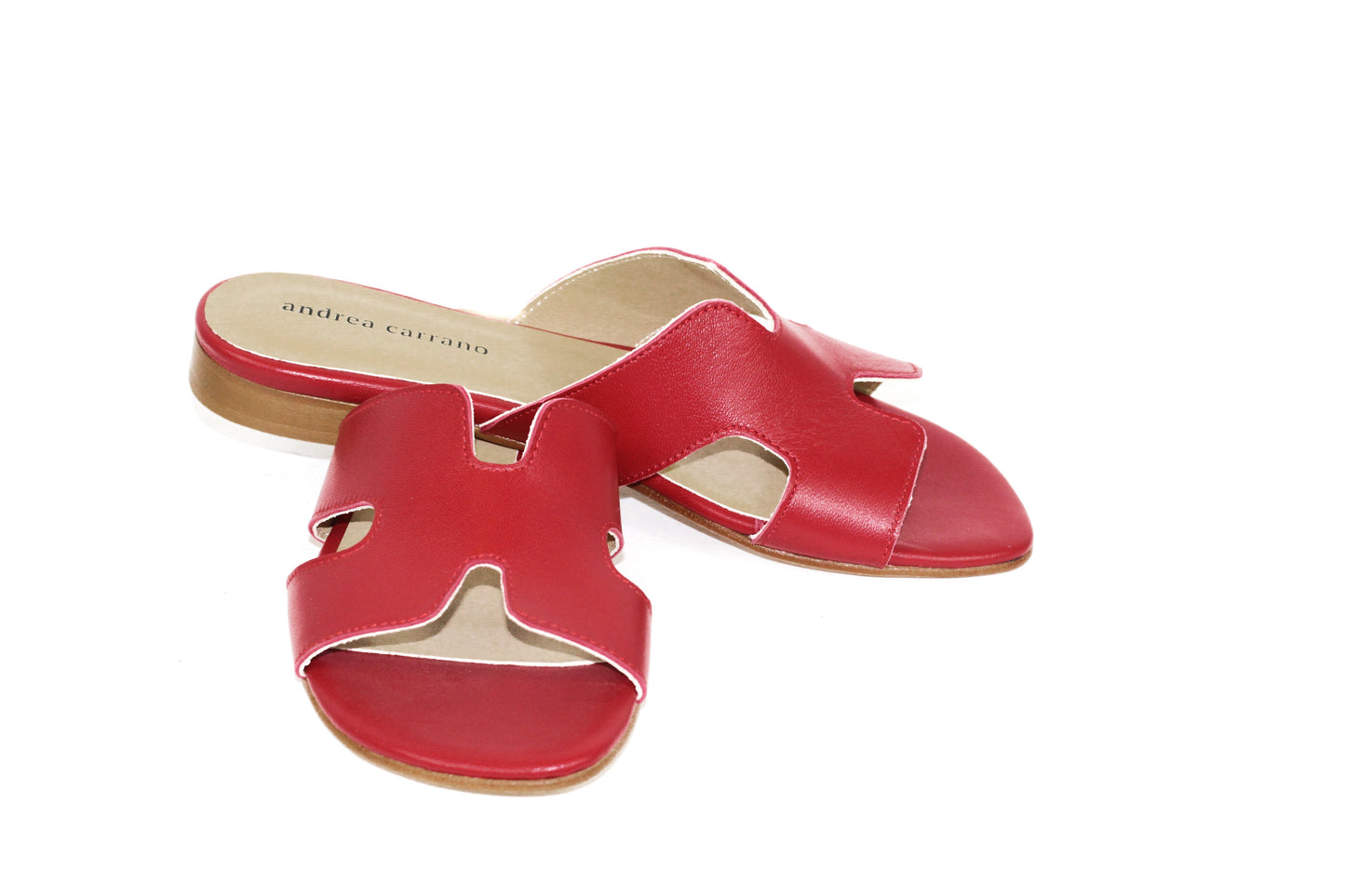 H-SANDAL RED LEATHER