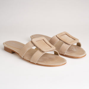 FIBBIONE CAMEL SUEDE